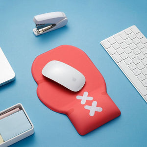 "Chubby Comfort“ Silikon-Tastatur-Handgelenkauflage und Mauspad-Set – Box-Thema