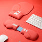 "Chubby Comfort" Silicone Keyboard Wrist Rest & Mouse Pad Set - Boxing Theme