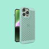 Ultra-Thin Hollow Heat Dissipation Mobile iphone Case - Green