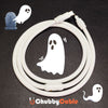 "Chubby" Solid Color Silicone Charge Cable - White