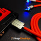 "Chubby Gamer Plus" 3 In 1 180 Rotating Fast Charge Cable