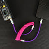 "Neon Chubby" New Spring Charge Cable - Pink+Purple