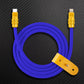 "Anodized" 240W Reflective Shine Charge Cable C+Lightning