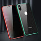 Anti-Peeping Double-Sided Glass Metal Transparent Mobile Phone Case For iPhone