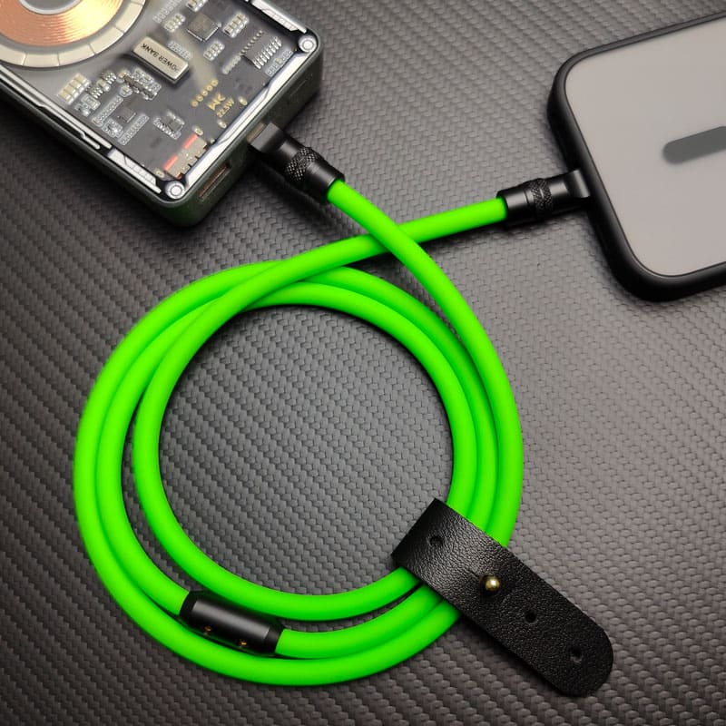 Black Chubby Pro Cable - 13 Colors, Samurai Tough, Fast Charging