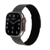"Braided Design" Liquid Silicone Magnetic Band for Apple Watch - Black Gray