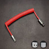 "Candy Chubby" Car Spring Fast Charging Cable - Red