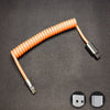 "Candy Chubby" Car Spring Fast Charging Cable - Orange