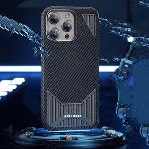 Carbon Fiber Aluminum Alloy Magnetic Heat Dissipation iPhone Case