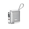 "Chubby" 15000mAh Power Bank With Plug And Cord Holder - Silver(6th Generation)