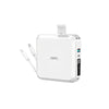 "Chubby" 15000mAh Power Bank With Plug And Cord Holder - White(3rd Generation)