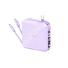 "Chubby" 15000mAh Power Bank With Plug And Cord Holder - Purple(3rd Generation)