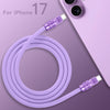 "Chubby 17" 240W Anodizing Fast Charging Cable For iPhone 17 - Lavender