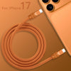 "Chubby 17" 240W Anodizing Fast Charging Cable For iPhone 17 - Cosmic Orange