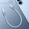 "Chubby 17" 240W Anodizing Fast Charging Power Bank Cable For iPhone 17 - Mist Blue