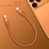 "Chubby 17" 240W Anodizing Fast Charging Power Bank Cable For iPhone 17 - Cosmic Orange