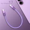 "Chubby 17" 240W Anodizing Fast Charging Power Bank Cable For iPhone 17 - Lavender