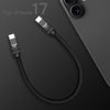 "Chubby 17" 240W Anodizing Fast Charging Power Bank Cable For iPhone 17 - Black