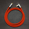 "Chubby“ 90°-Winkel-Design-Schnellladekabel - Rot