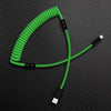 "Chubby Mood" Silicone Braided Fast Charging Cable #999 - Green