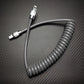 "Neon Chubby" Neon Glow Fast Charge Spring Cable with Gradient Illumination