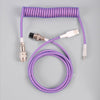 "Chubby" USB To Type C Spring Keyboard Cable - Purple