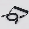 "Chubby" USB To Type C Spring Keyboard Cable - Balck