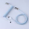 "Chubby" USB To Type C Spring Keyboard Cable - Light Blue