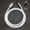 "Chubby“ USB/Typ-C-Druckerkabel - Weiß