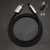 "Chubby“ USB/Typ-C-Druckerkabel - Schwarz