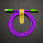 "Chubby" Vibrant Color-block Braided Charge Cable
