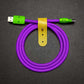 "Chubby" Vibrant Color-block Braided Charge Cable