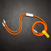 "Chubby" 2 IN 1 100W Charge Cable - Orange