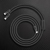 ChubbyCable Duo-Flex™: 100W & 60W 2-in-1 Fast Charging & Data Transfer Cable with Soft Silicone - Black Warrior