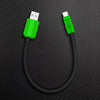 "Color Block Chubby" 240w Painted Power Bank Friendly Cable - Green