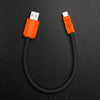 "Color Block Chubby" 240w Painted Power Bank Friendly Cable - Orange