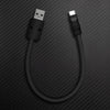 "Color Block Chubby"  Power Bank Friendly Cable - Black