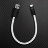 "Color Block Chubby“ Powerbank-freundliches Kabel – mehr Farben - Weiß+Schwarz