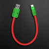 "Color Block Chubby“ Powerbank-freundliches Kabel – mehr Farben - Red+Green [Christmas Exclusive]