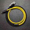 "ColorWeave Chubby" Vibrant Dual-Tone 240W Fast Charge Cable - Yellow+Black