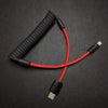 "Colorblock Chubby" New Spring Charge Cable - Black+Red [Christmas Exclusive]