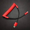"Colorblock Chubby" New Spring Charge Cable - Red+Black [Christmas Exclusive]