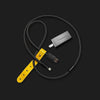 "Colorful Chubby Cable Kit" Fast Charge Cable & Charger (U.S. Plug) - Black