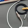 Colour-blocking Type-C Car Keyboard Charging Cable - Black+White