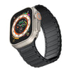 "Dual-Tone" Sporty Contrast Magnetic Silicone Band For Apple Watch - Black