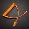 "Curly Chubby“ Neues Federladekabel - Orange