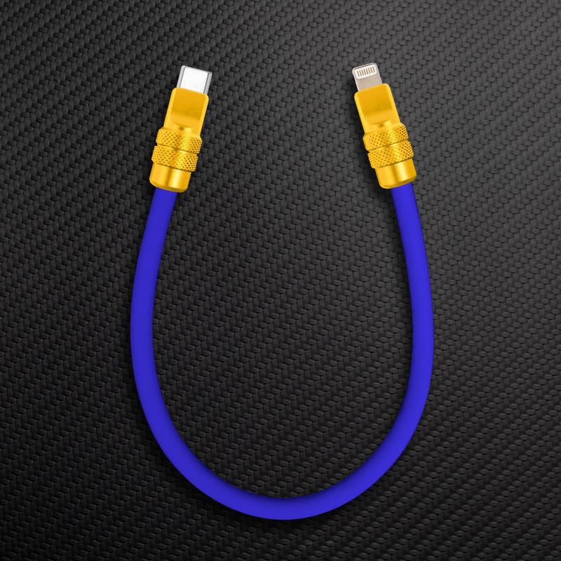 "Cute Anodized" Power Bank Friendly Cable C+Lightning