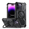 ChubbyArmor CyberGuard - 2-in-1 MagSafe Holder Case With Quad Corner Protection For iPhone - Black