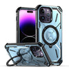 ChubbyArmor CyberGuard - 2-in-1 MagSafe Holder Case With Quad Corner Protection For iPhone - Blue