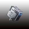 "Cyber" GaN 67W 3-Port Folding Charger - Gray